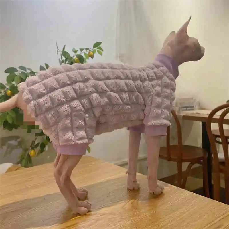 Elegant Warm Sphynx Cat Turtleneck