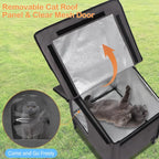 Cat House with Heating Pad Bed
