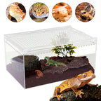 Clear Reptile Terrarium, Stackable