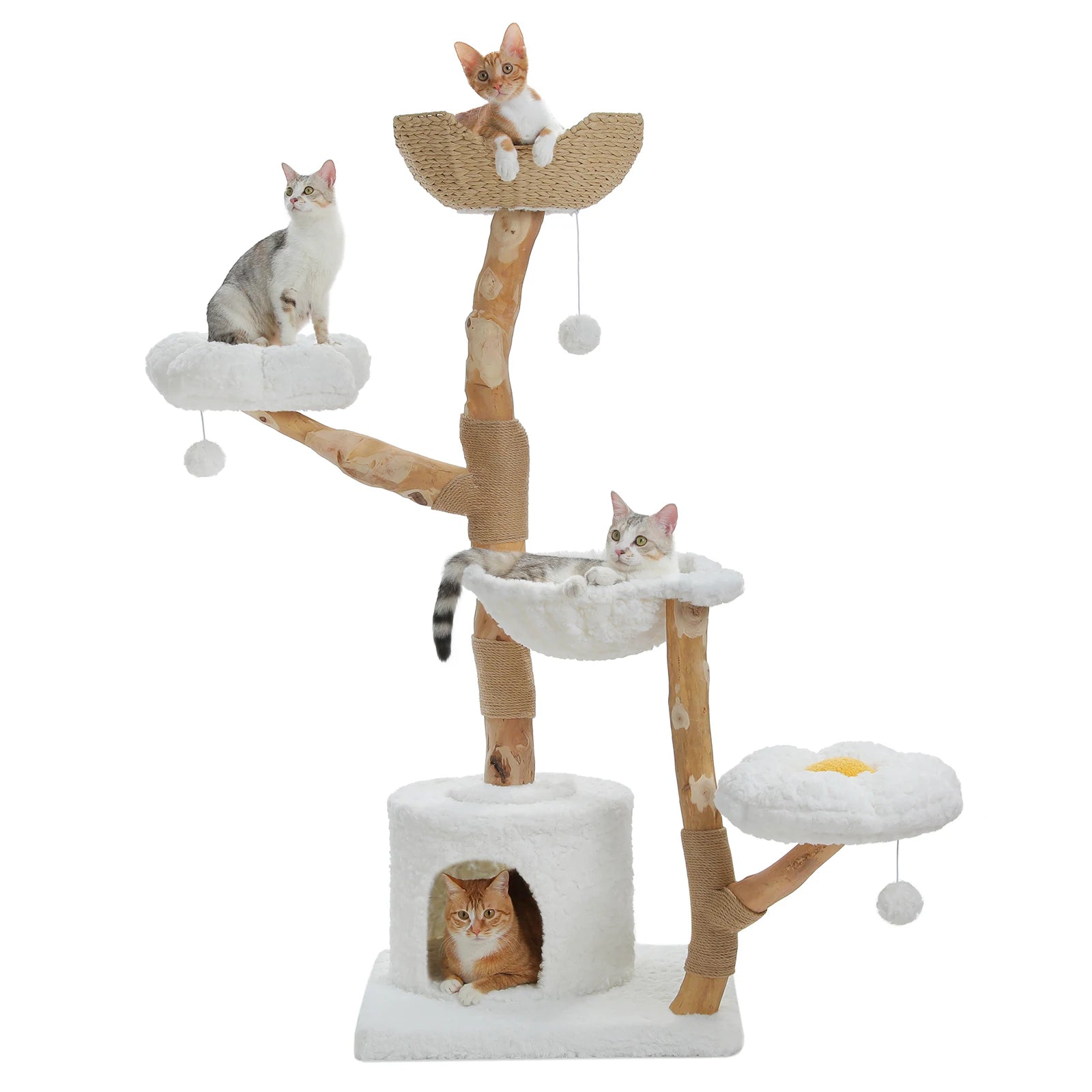 Solid Wood Cat Tree
