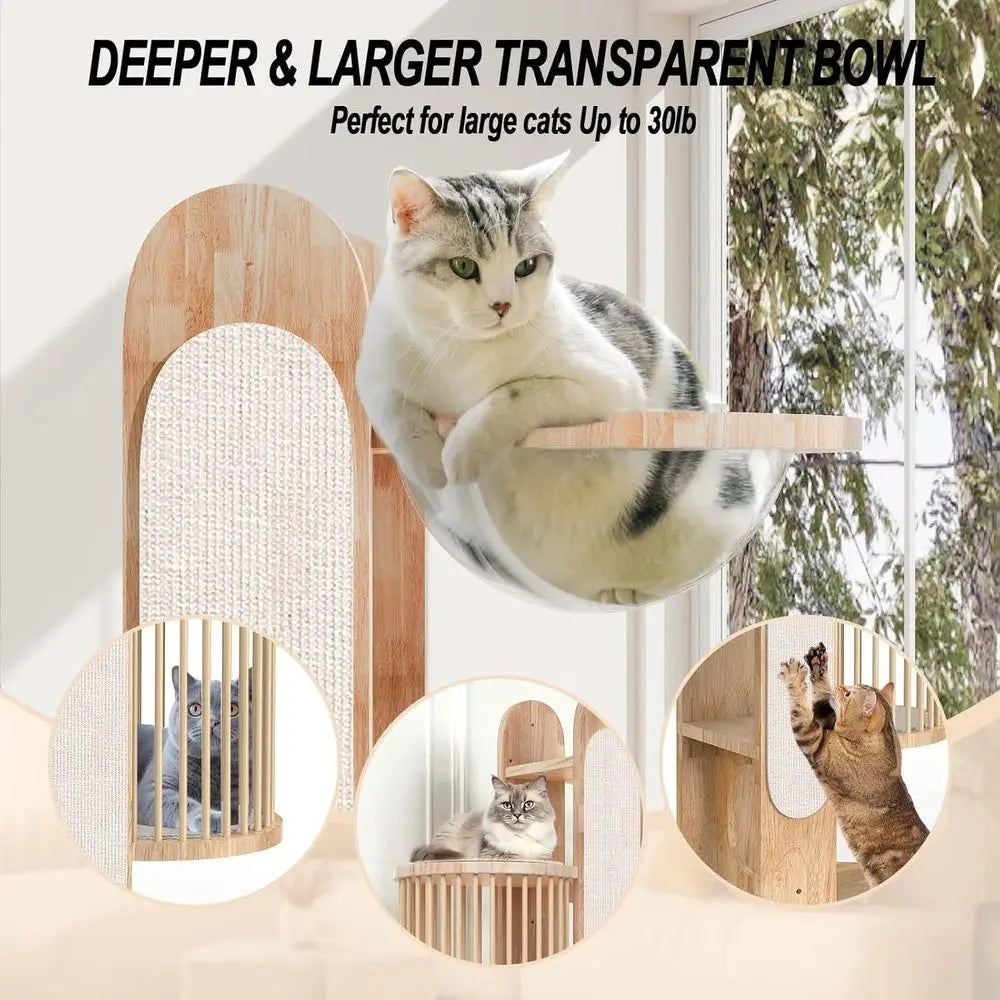 Wooden Cat Tower/6 Levels