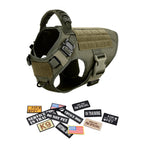 Military Large Dog Harness Collar