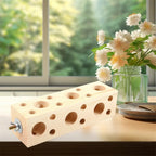 Natural Wood Bird Perch Toy