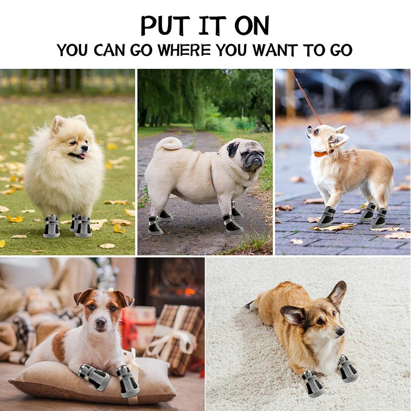 Dog Shoes Non-Slip Thick Plush Protection