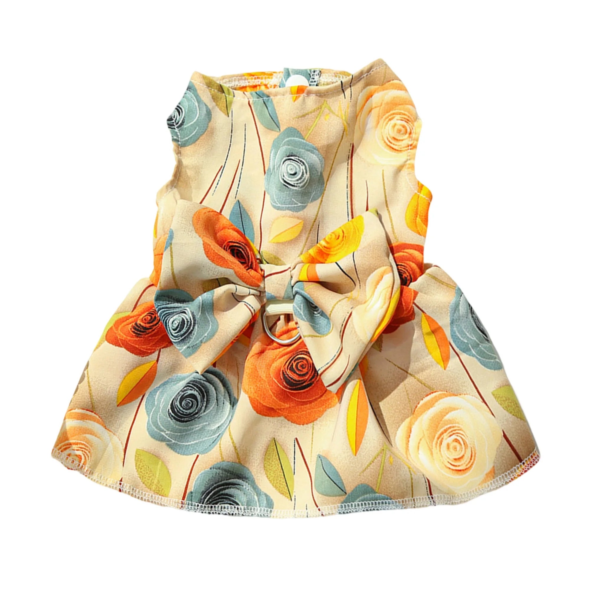Cute Dog Floral Dress