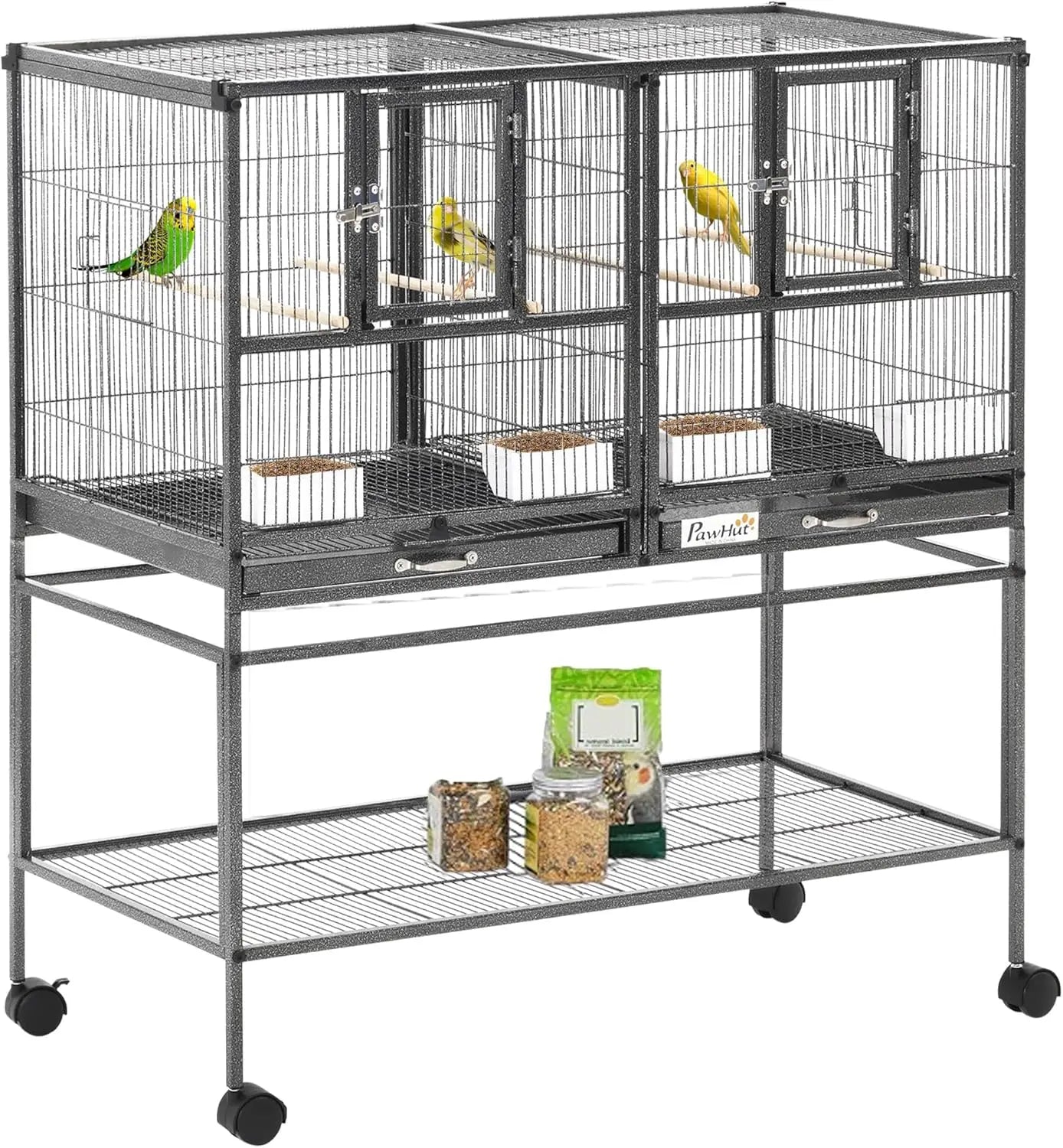 Divided Bird Cage