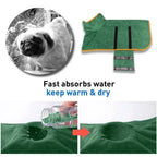Dog Bathrobe Bath Absorbent Soft Towel