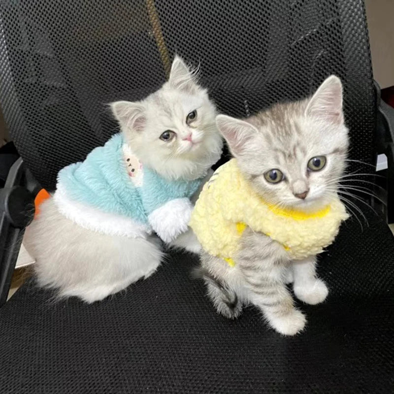 Newborn Cat Kitten Velvet Clothing