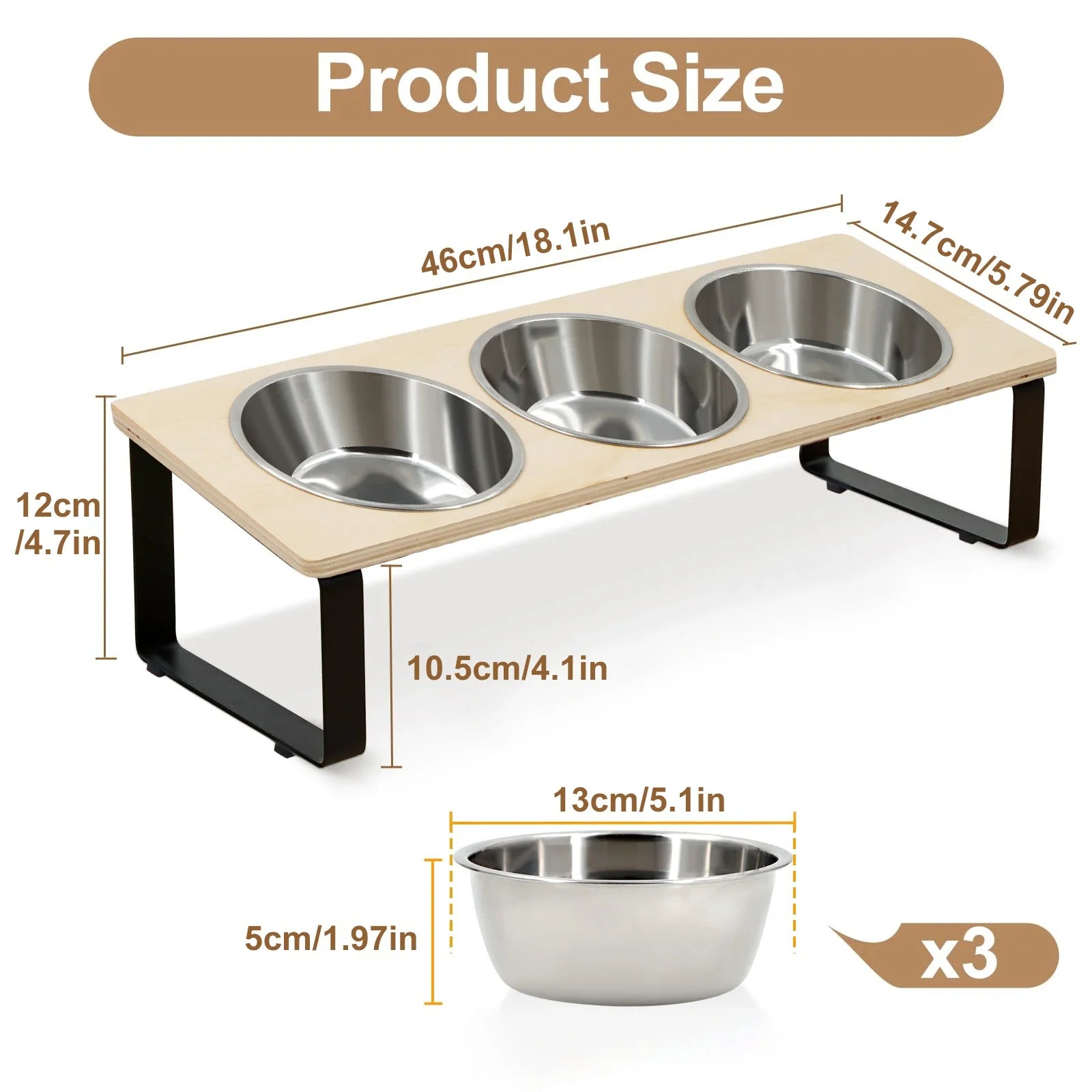 Elevated Cat Bowls
