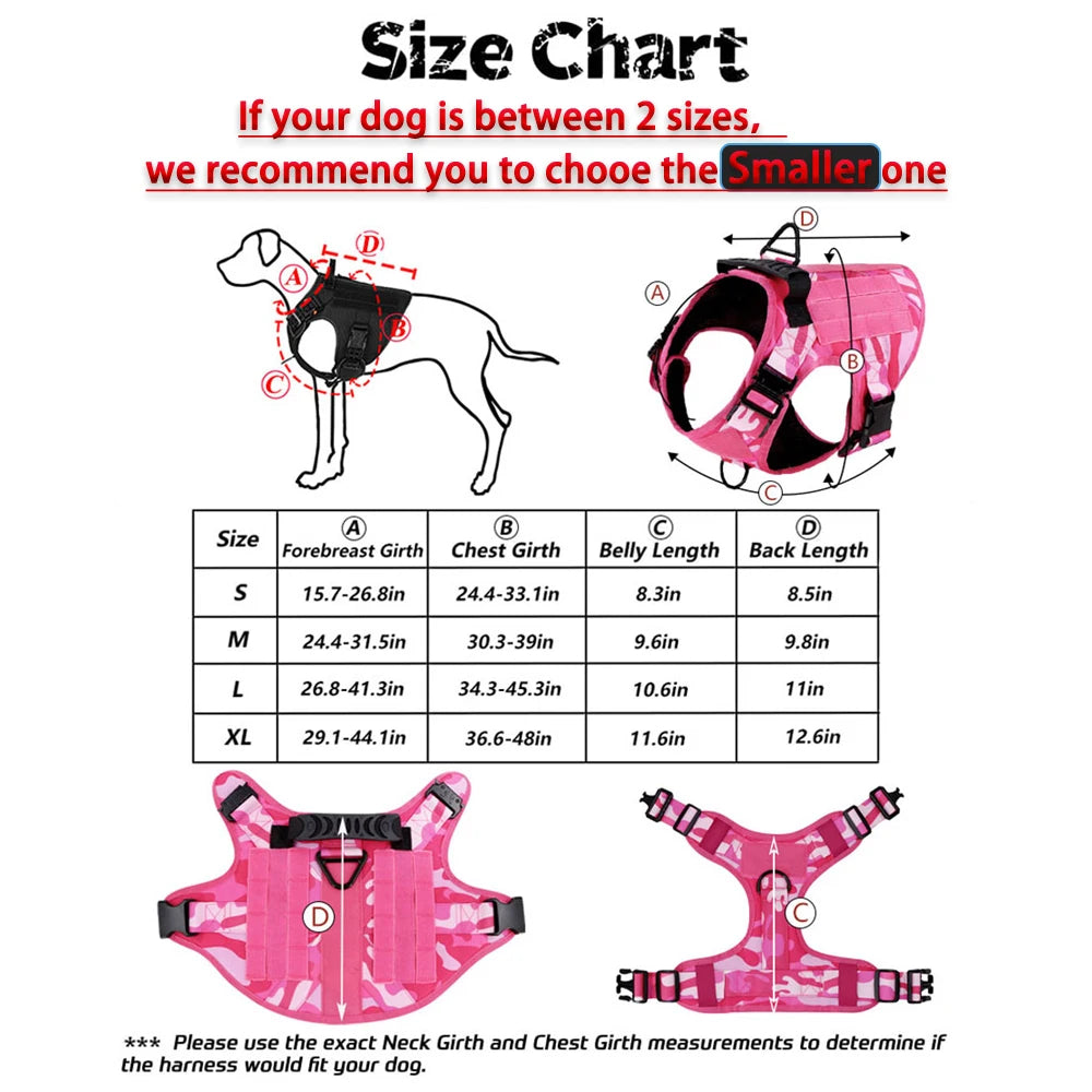 Military Pink Camouflage Harness