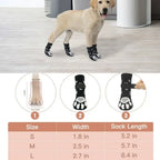 4pcs  Anti-Slip Dog Socks