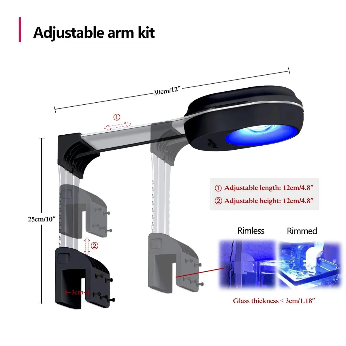 WiFi Nano Aquarium LED Light 60W