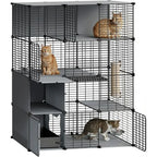 4-Tier Cat Enclosure/Litter Box