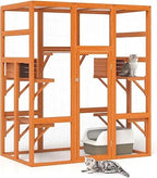 71-In. Wooden Cat Enclosure