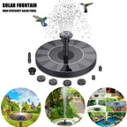 Solar Powered Water Fountain for Garden