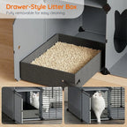4-Tier Cat Enclosure/Litter Box