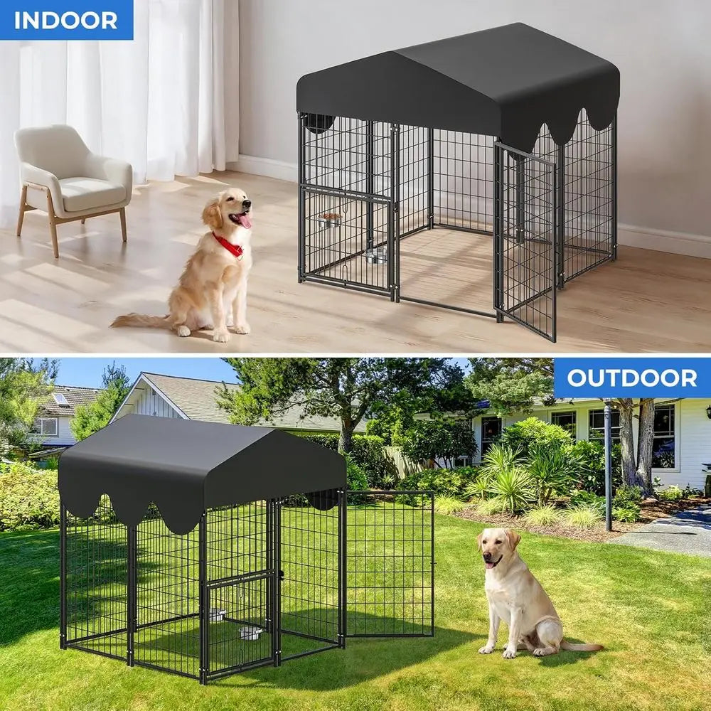 Heavy-Duty Metal Dog Run