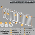 Extra Wide Adjustable Pet Gate