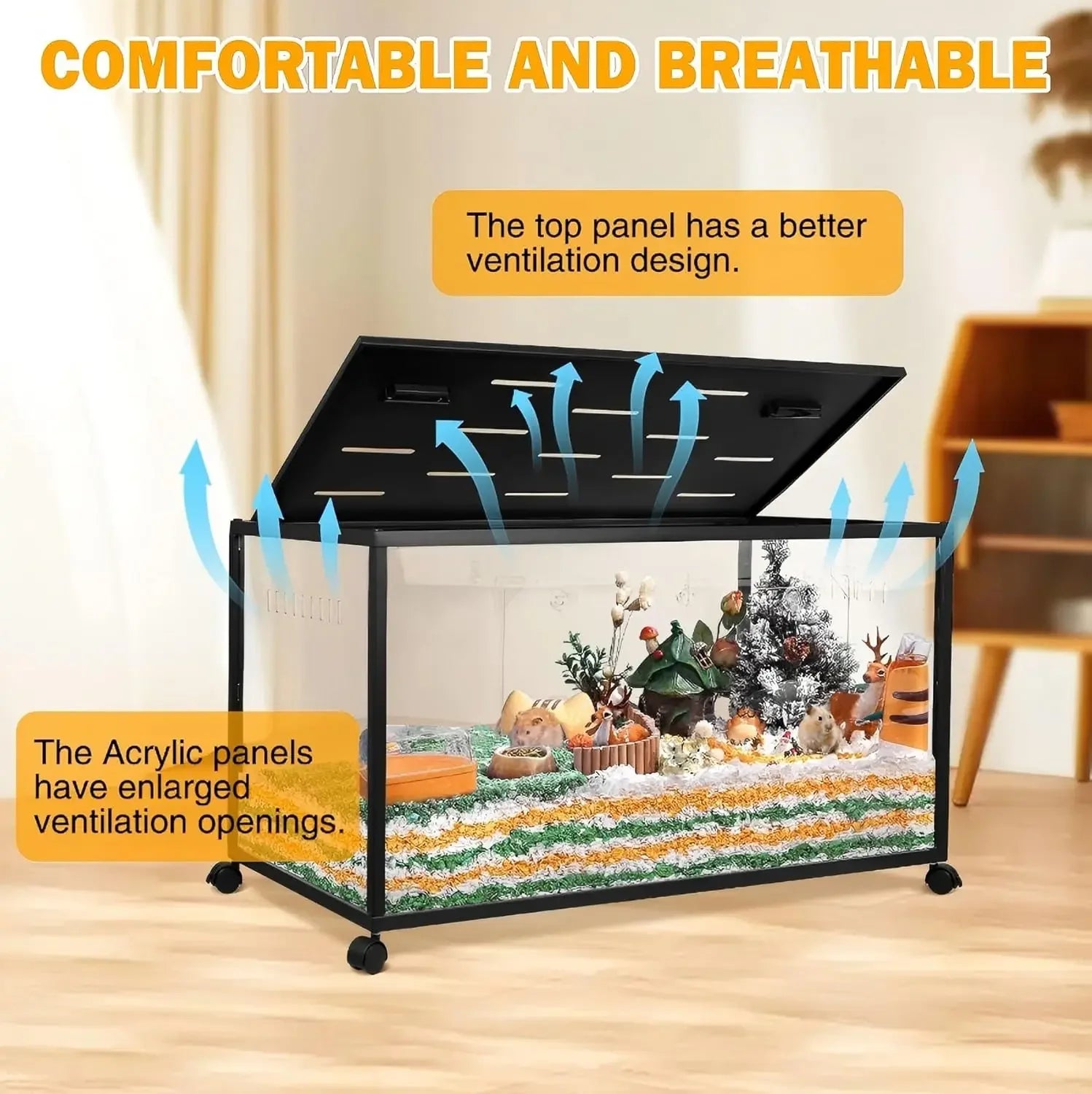 Stackable Large Cage/top Access