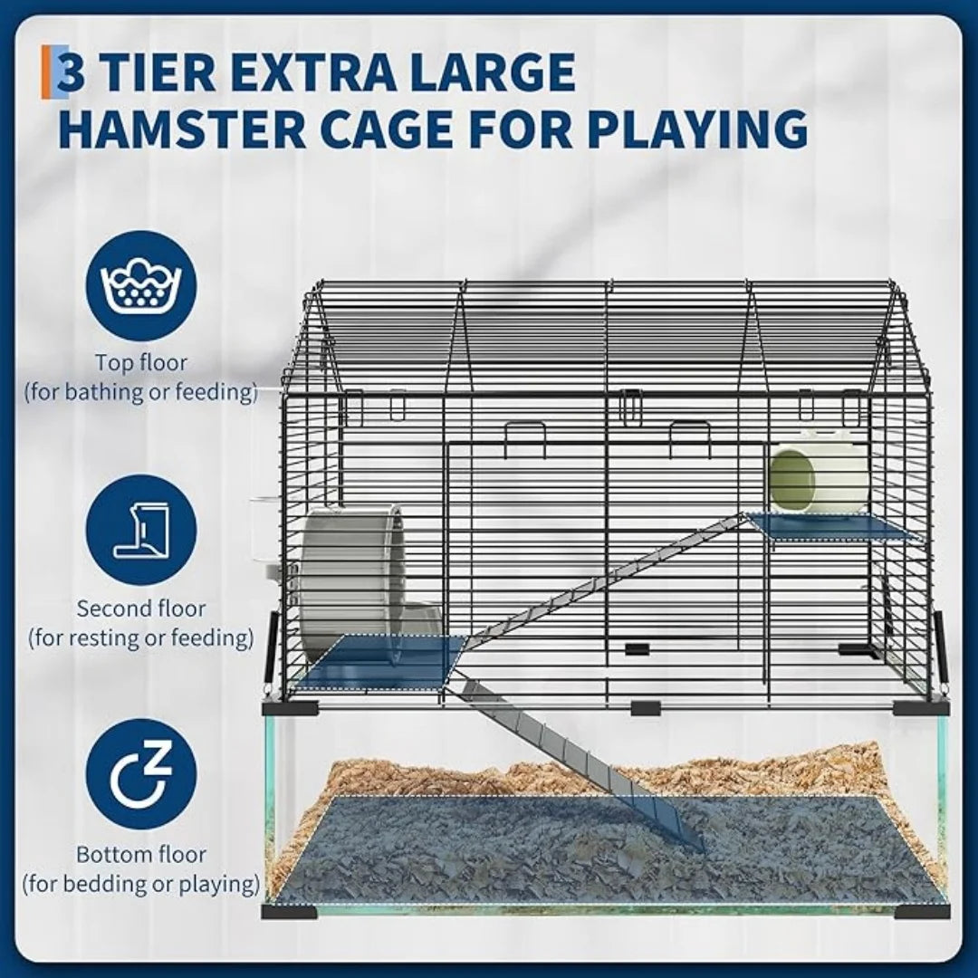 3 Tiers Large Hamster Enclosure