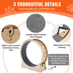 Wooden Cat Exercise Wheel