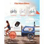 Dog Bike Trailer 2-in-1 Stroller