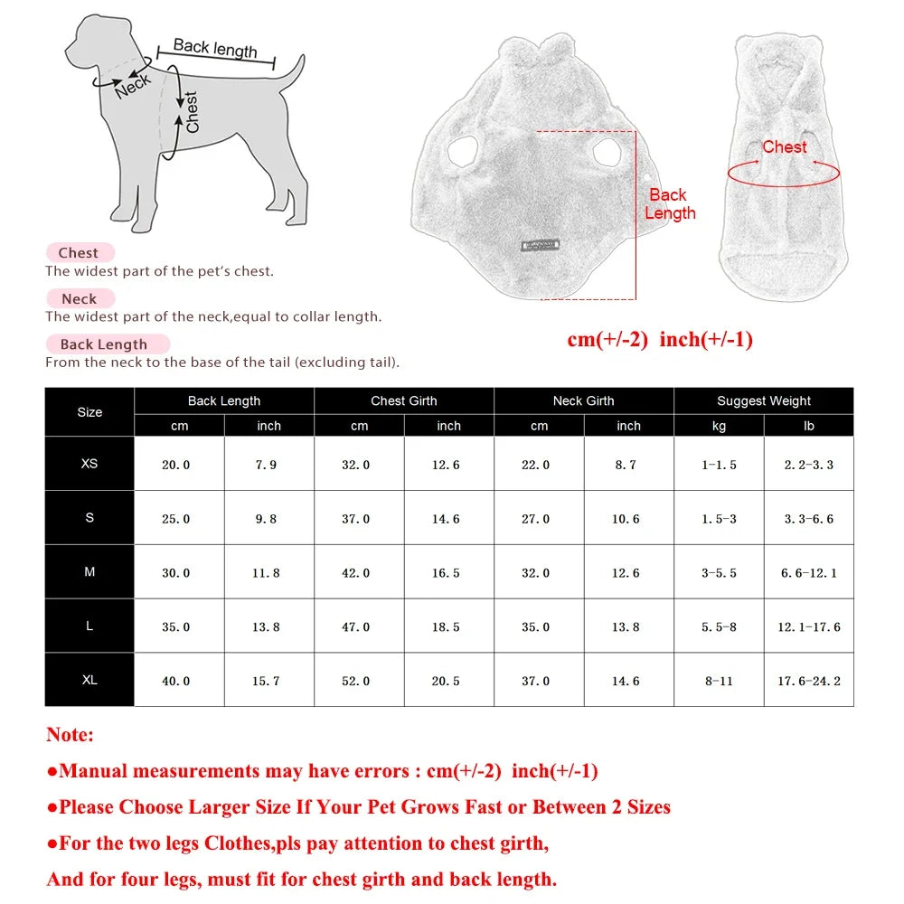 Winter Pet Sweater Coat