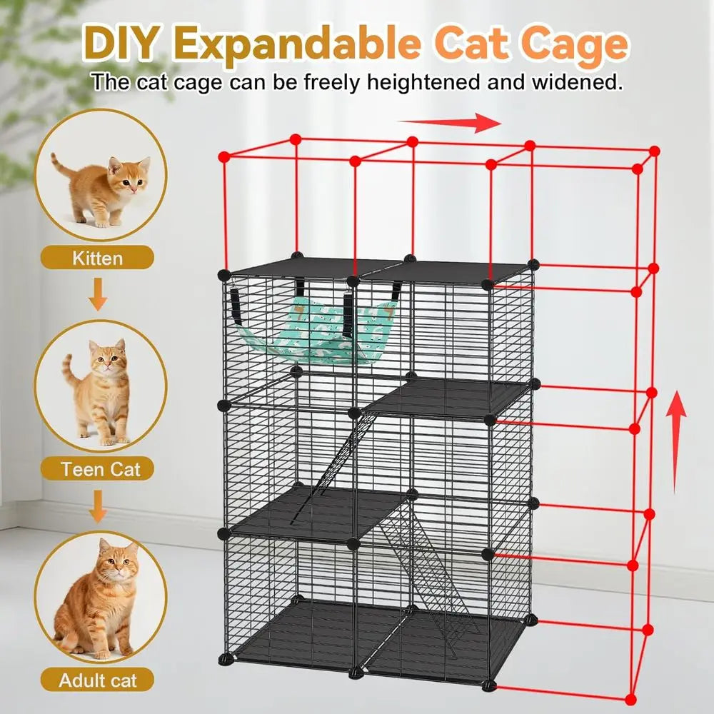 3-Tier DIY Cat Enclosures