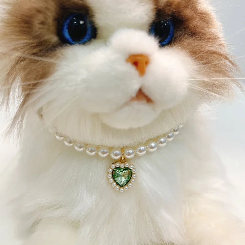 Adjustable Pet Pearl Necklace