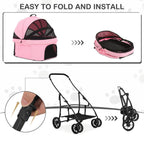 Folding Pet Stroller Jogging