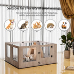 Tempered Glass Puppies Playpen