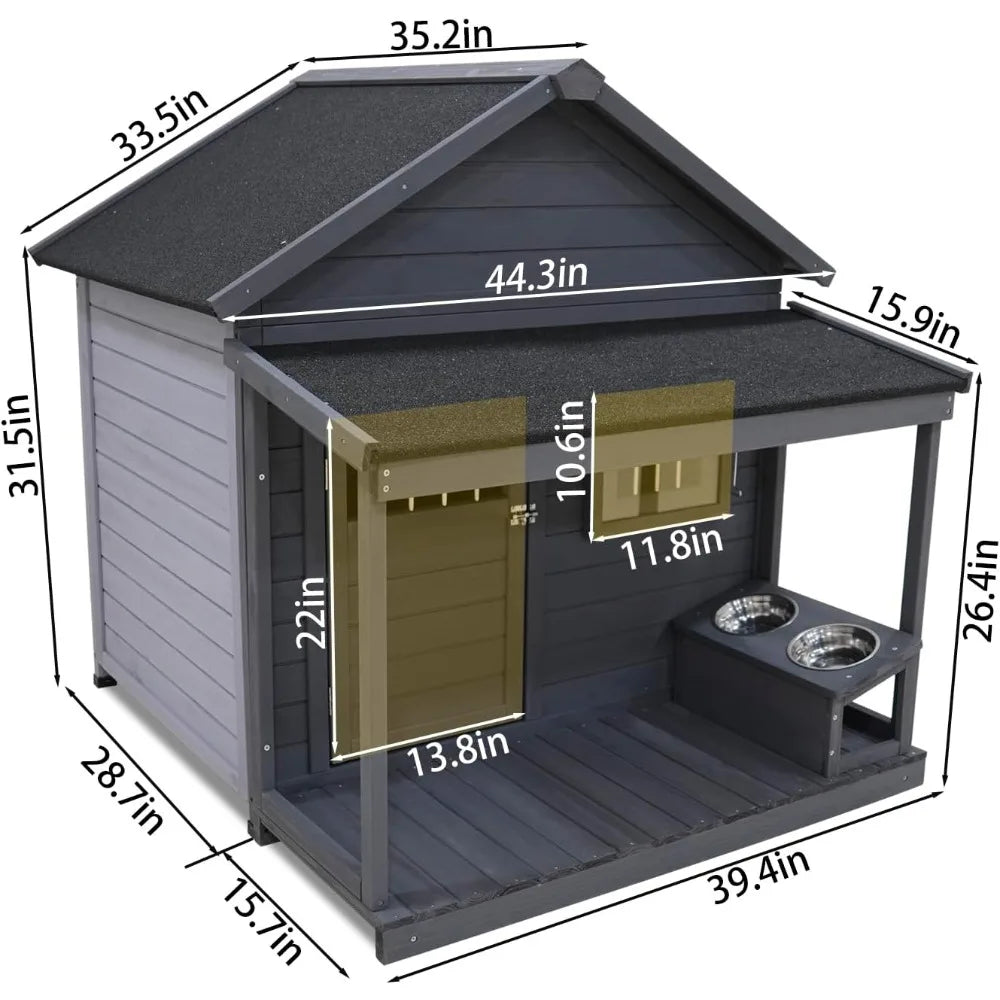 Dog House with Porch