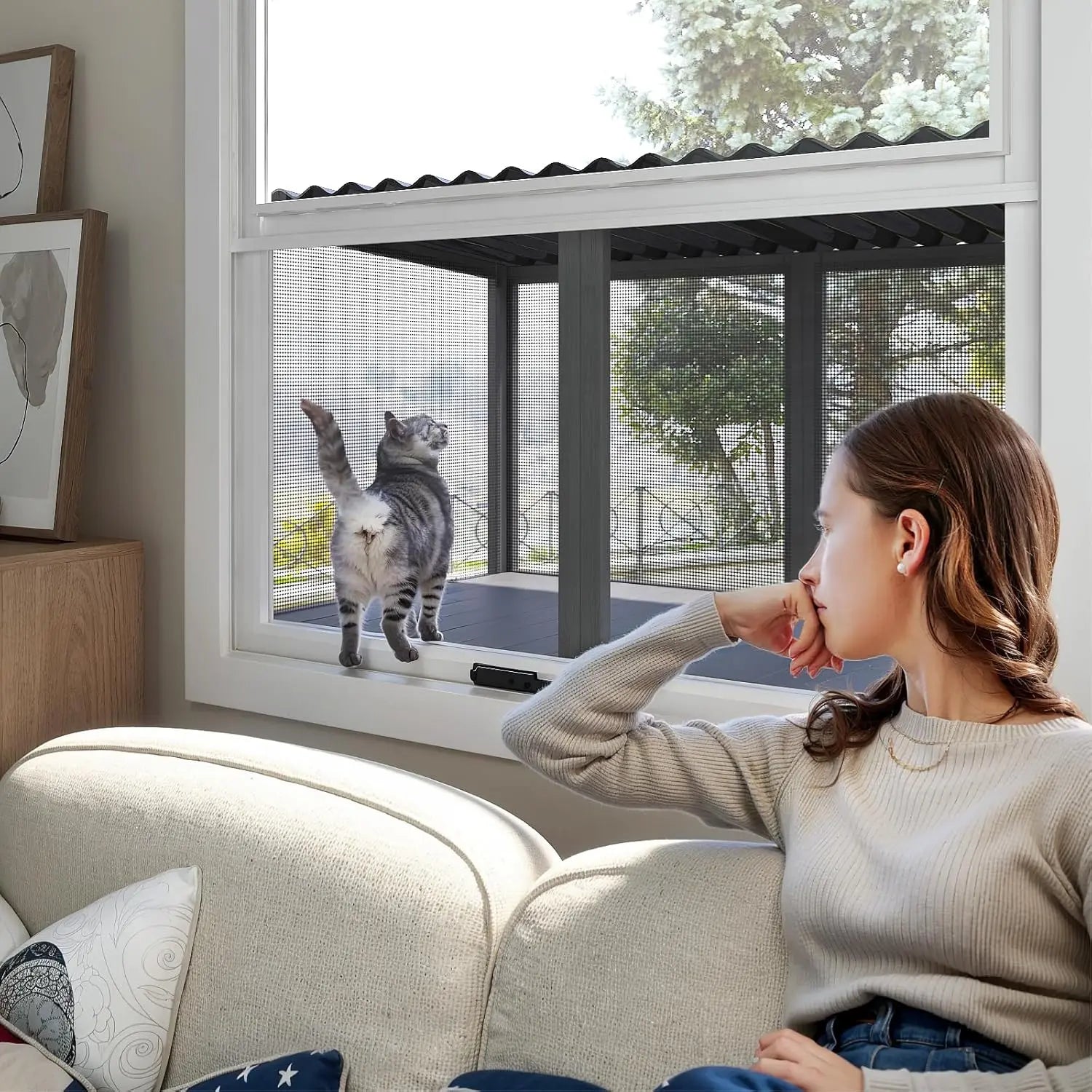 Cat Catio with Mosquito-Proof