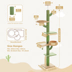 Cactus Cat Tree Floor to Ceiling Cat Tower