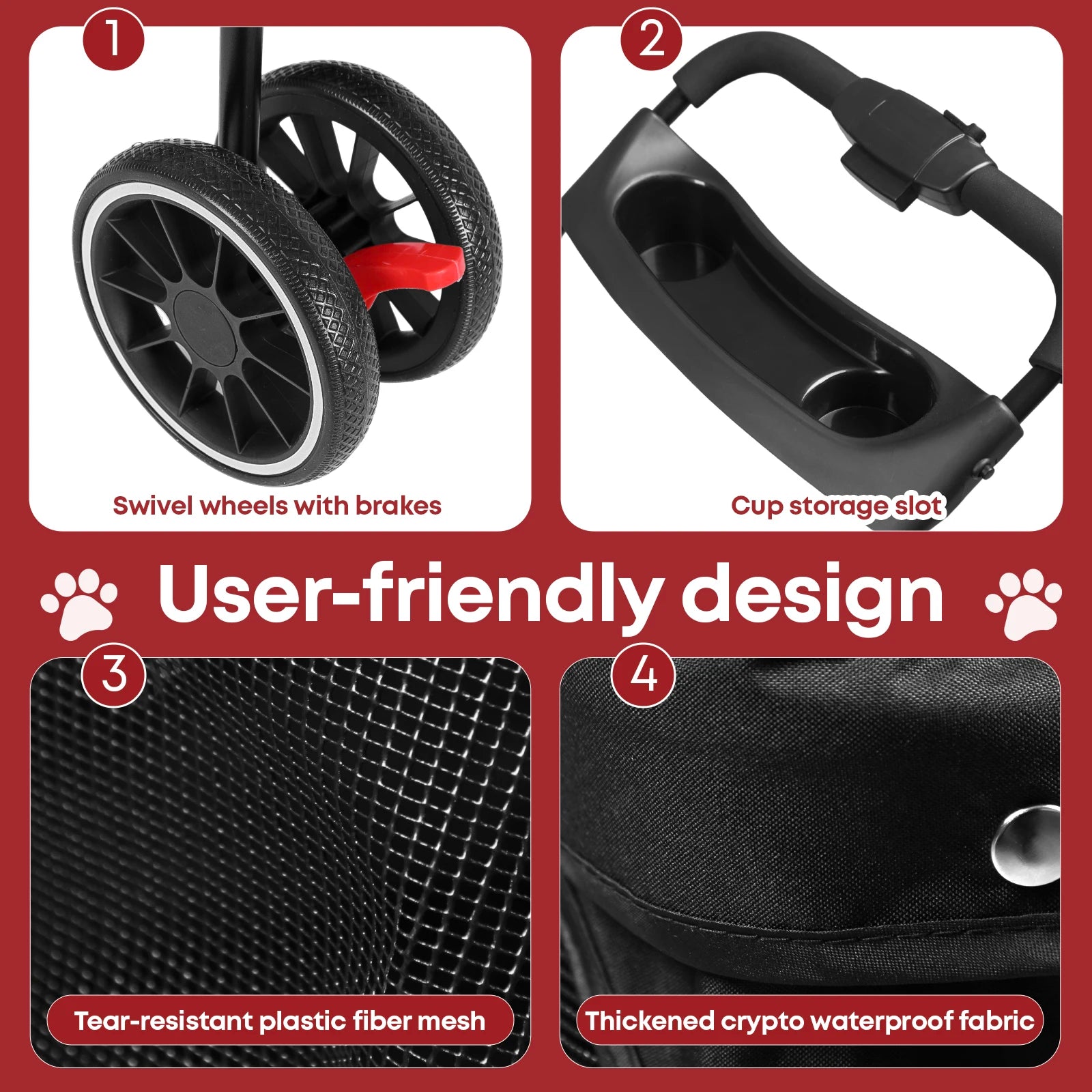 Stroller For S/M Cats/Dogs