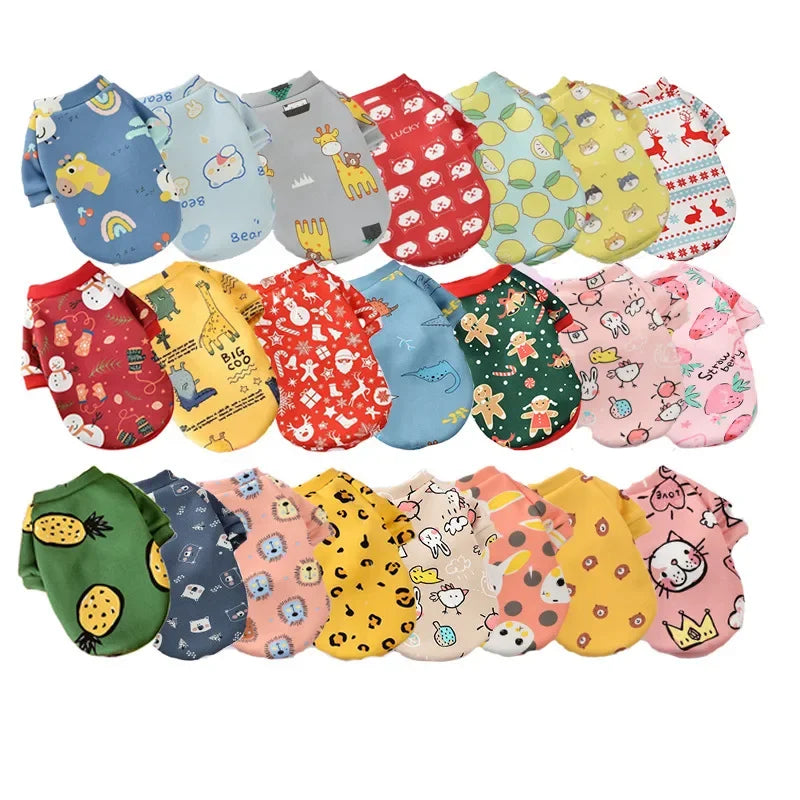 Cute Print Cat Clothes Suit