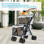 Double Pet Stroller for Dogs and Cats