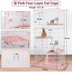 4-Tier Wire Cat Enclosure