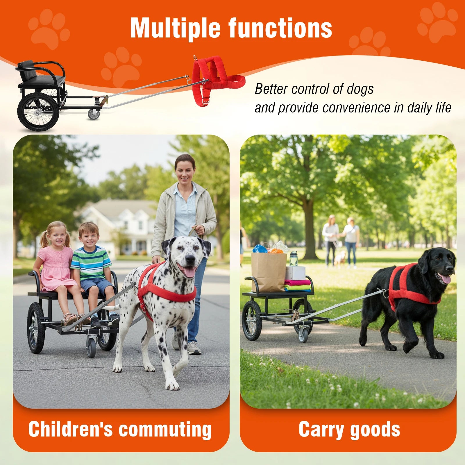 Dog Pulling Cart for Owners