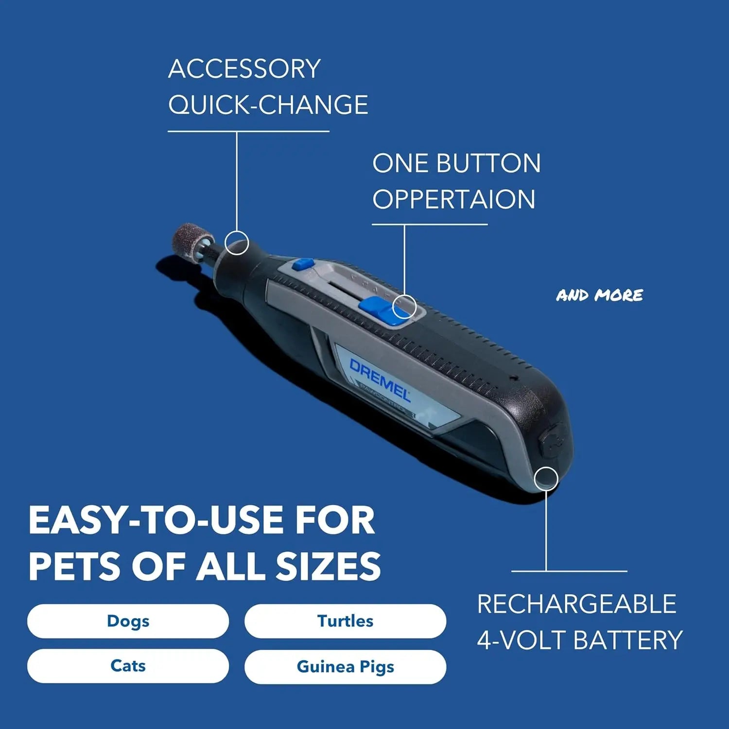 Cordless Pet Nail Grinder/Trimmer Kit