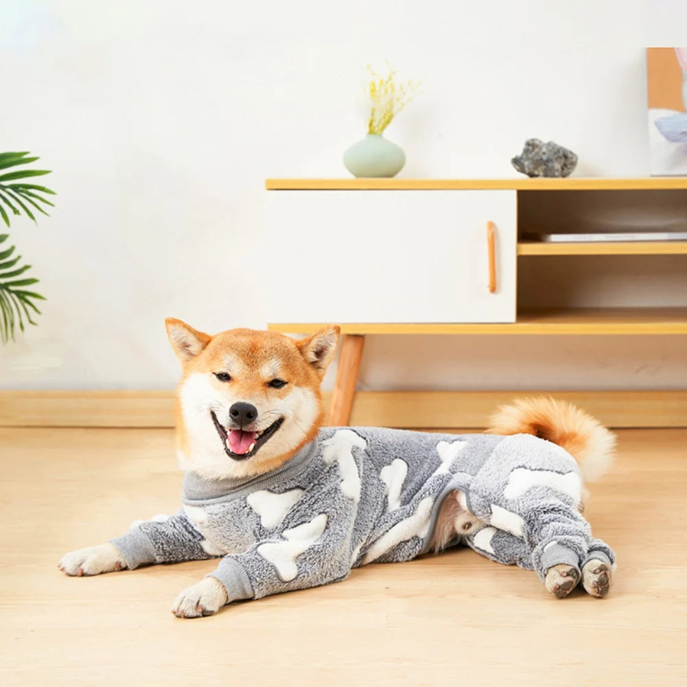 Dog Jumpsuit Warm Fleece