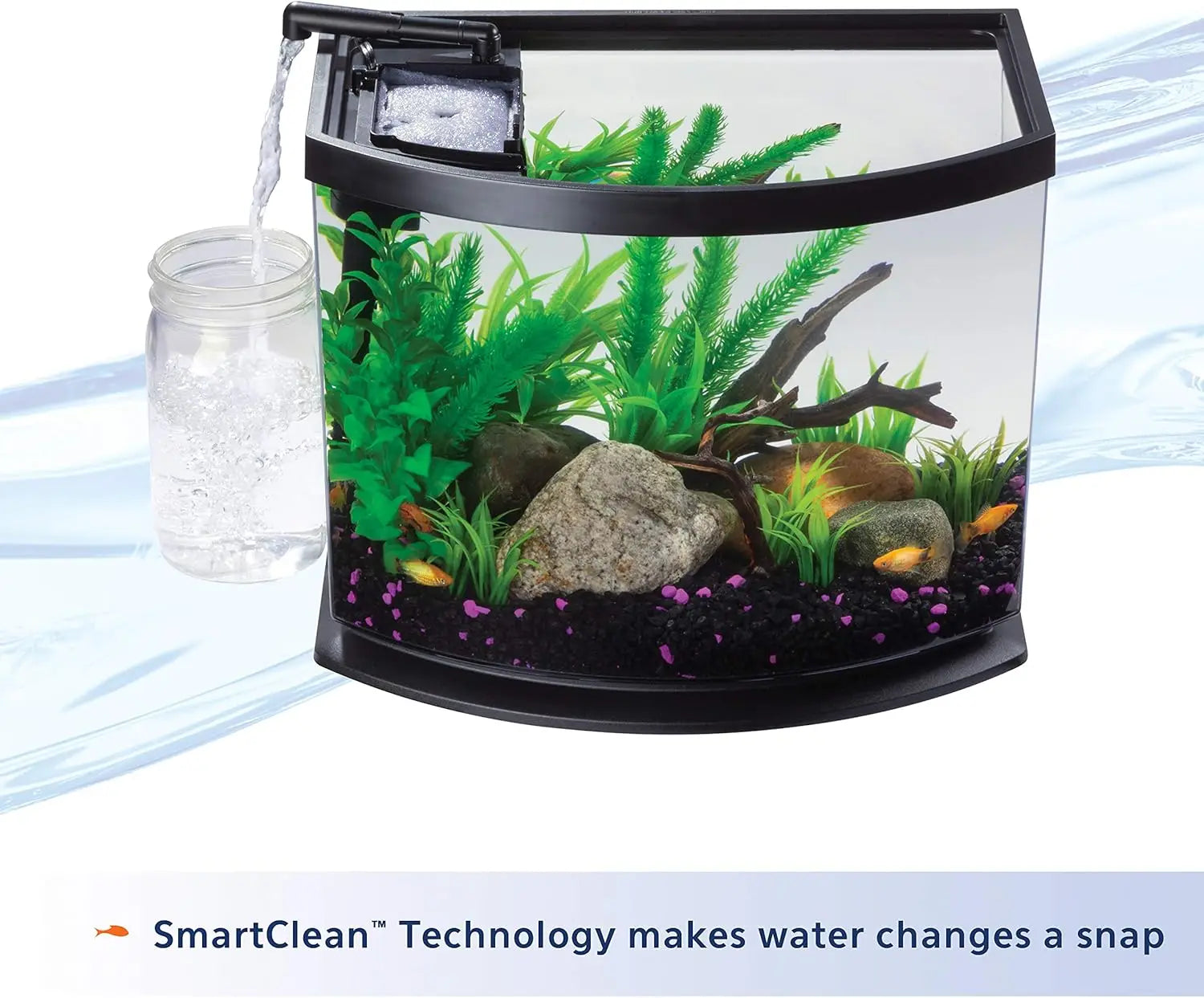 5 Gal. LED Mini Aquarium Fish Tank Kit