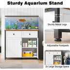 White Heavy-Duty Stand/40-50 Gallons
