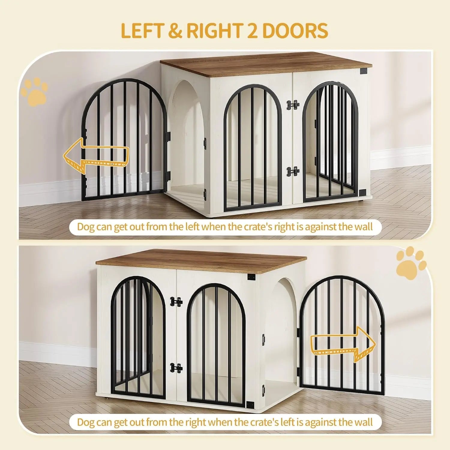 31.5'' Wooden Dog Crate