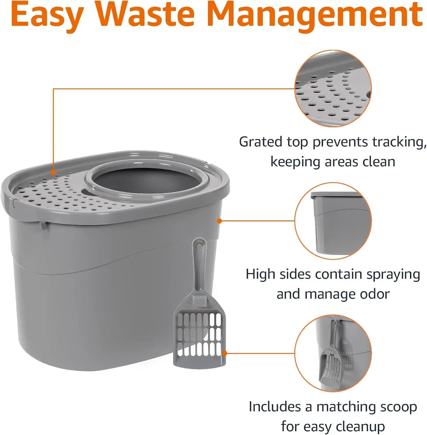 L Cat Litter Box/High Sides