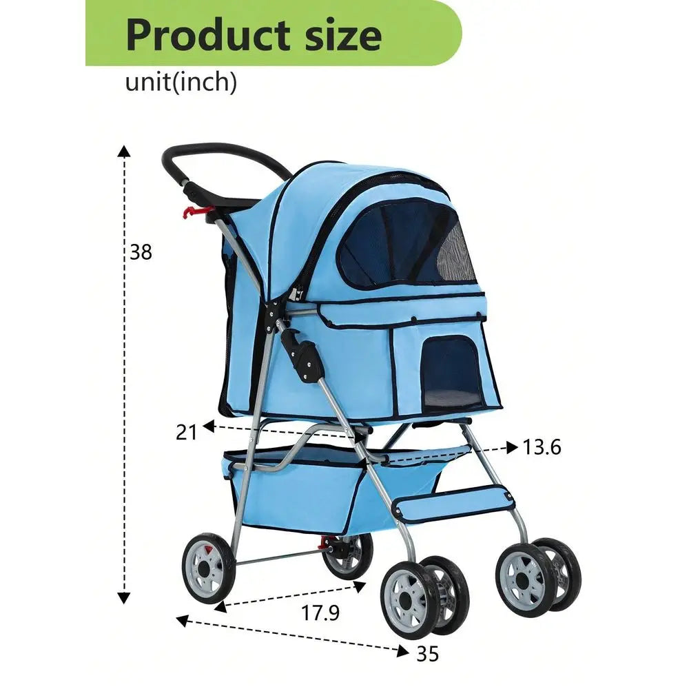 Pet Jogger Stroller, Folding Carrier