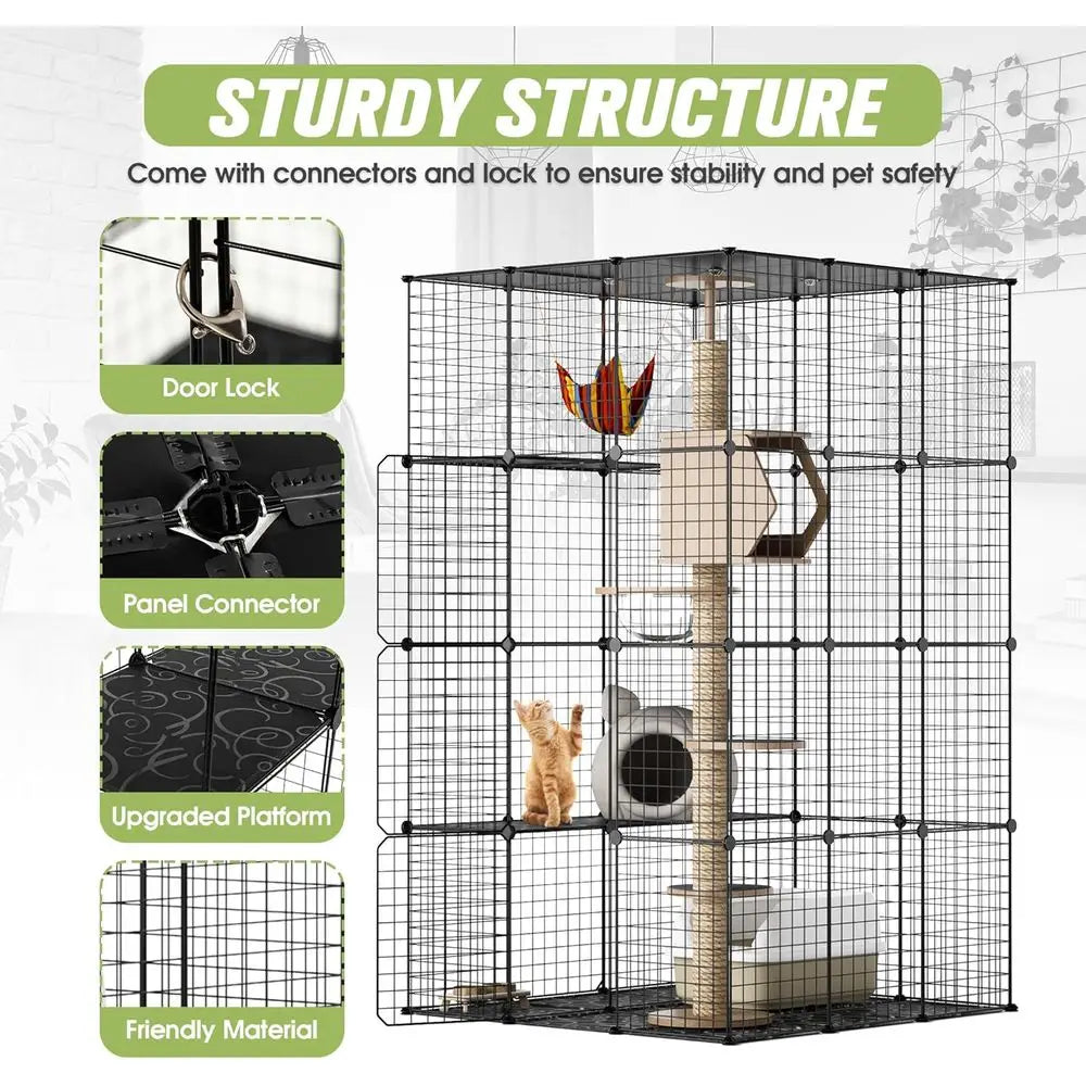 4 Tier Large Cat Enclosure