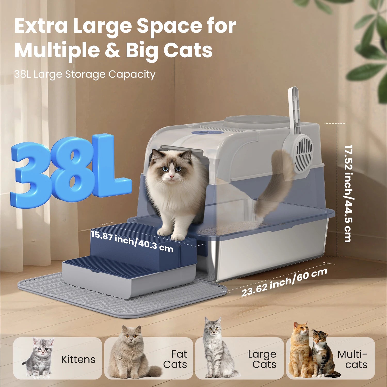 Cat Litter Box Non-Stick
