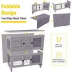 Rabbit Hutch Folding Bunny Cage
