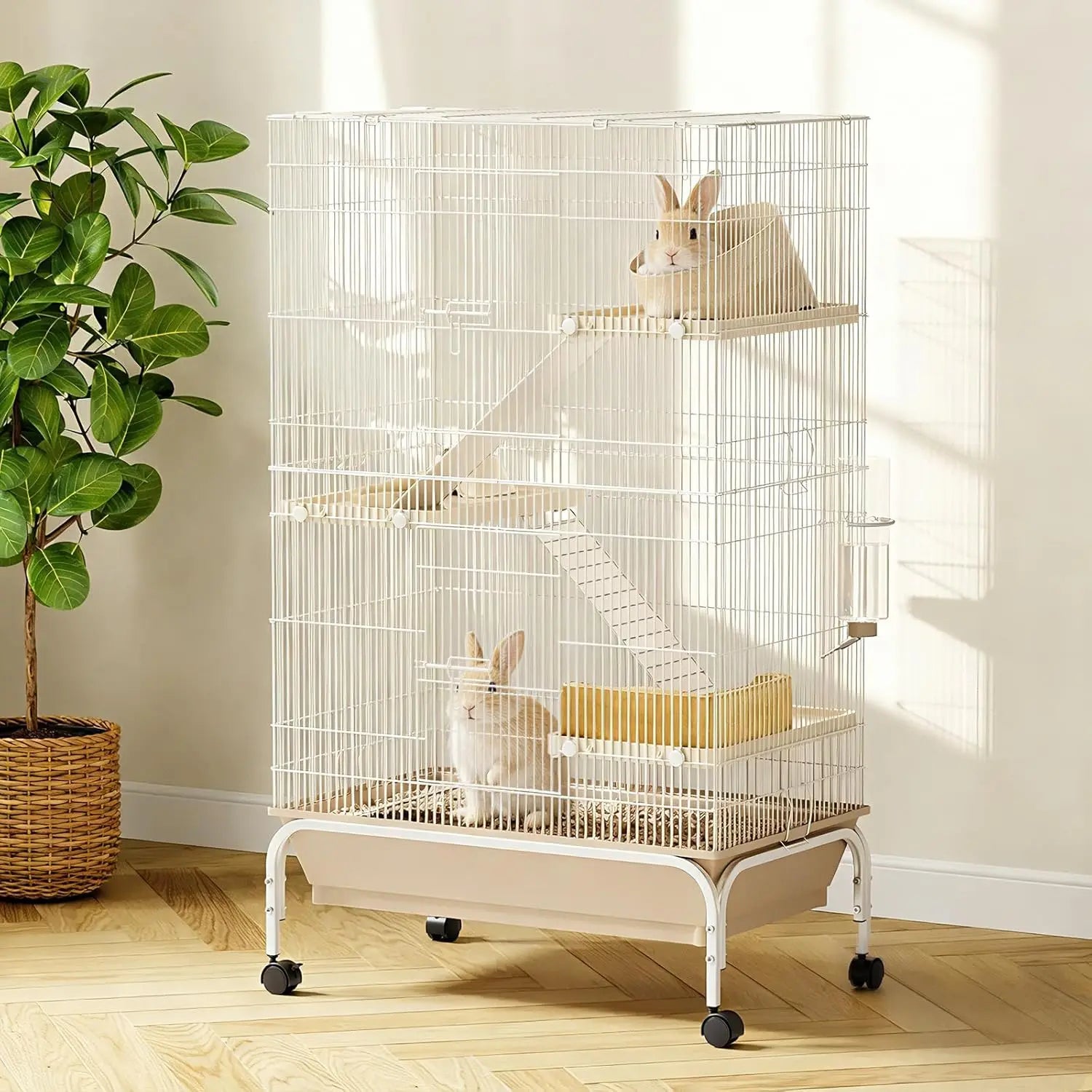 Small Animal Cage with Wheels